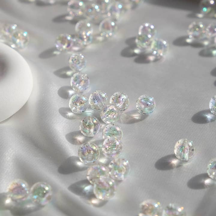 Moon Bunny - Wholesale Beads - Round Glitter Beads 10mm6