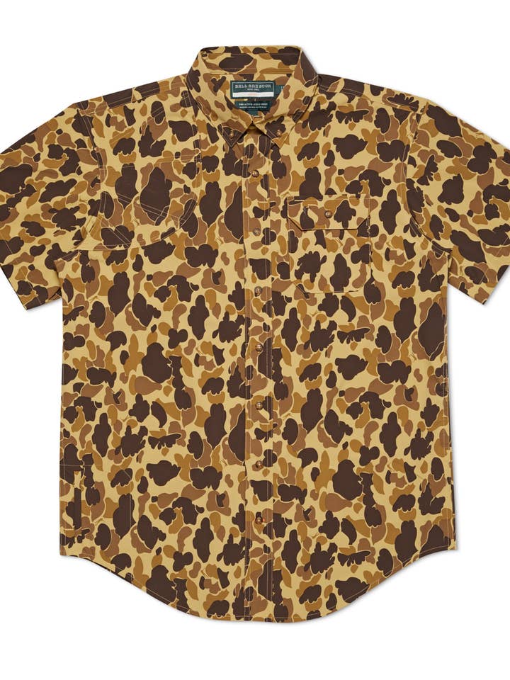 Ball and Buck - Wholesale Button Down Shirt - Men's - Active+ Field Shirt, Short Sleeve - Original Camo