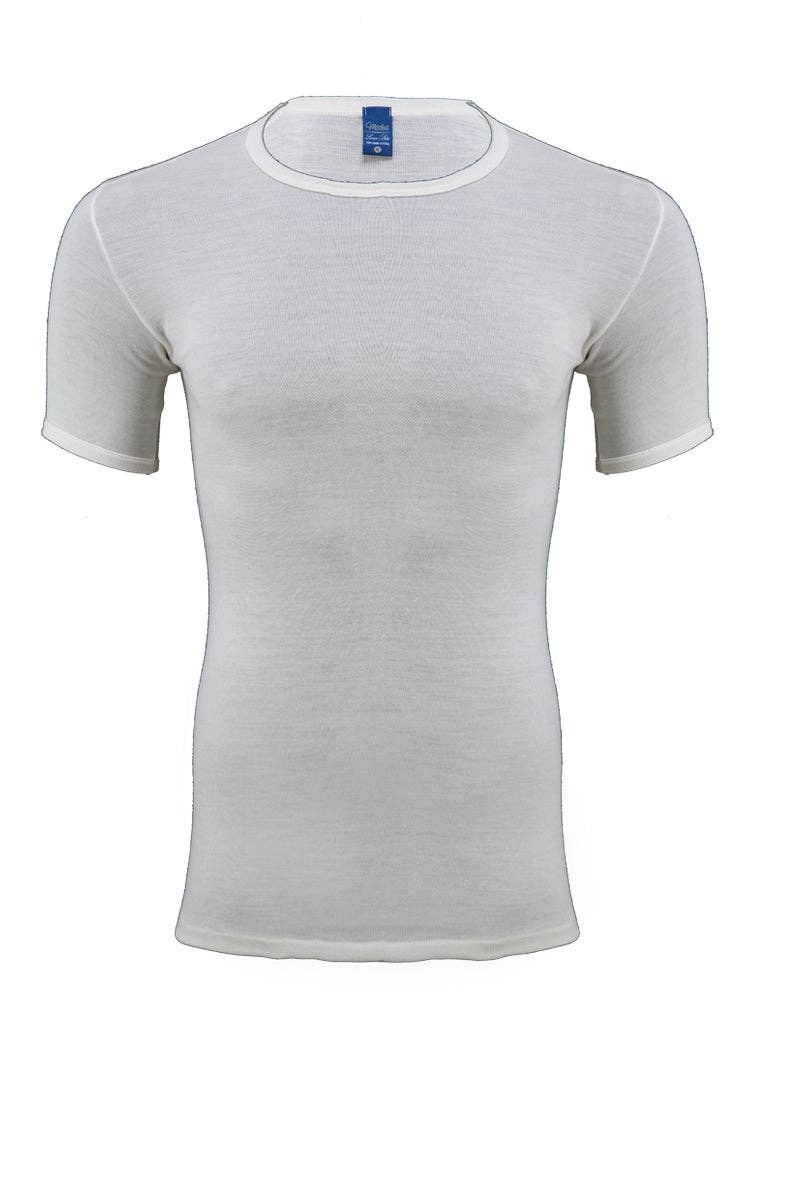 Madiva – T-shirt – Homem por atacado – Suéter masculino Alghero de lã Merino e seda com mangas até o cotovelo6