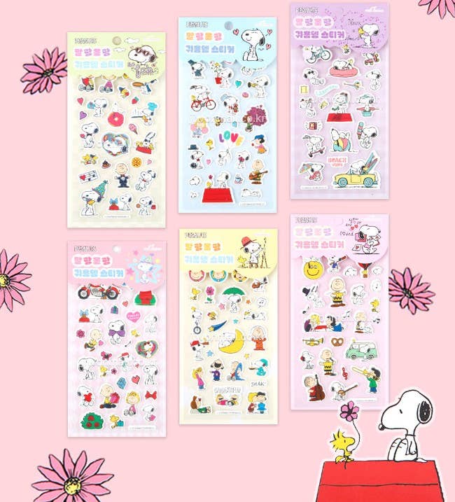 K-Wonderland – wholesale Sticker – Peanuts Snoopy Soft Cushion Deco Stickers7