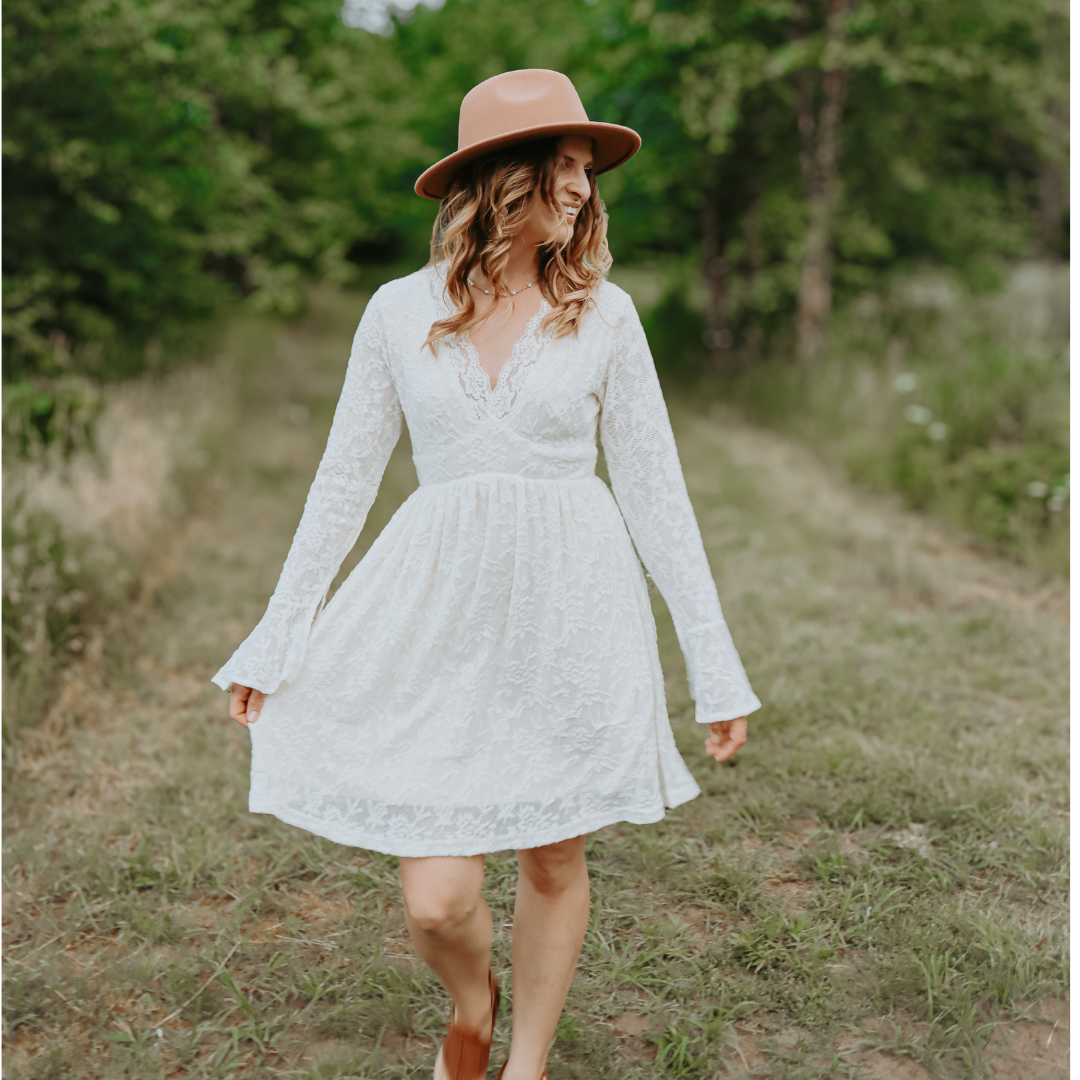 HAHA MAMA Clothing - Wholesale Mommy & Me Sets - Ivory Lace Mommy & Me Dress - Women1