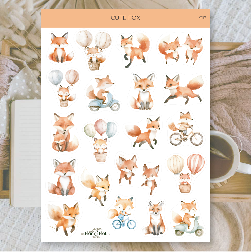Plan & Plot Studio - Wholesale Sticker - Cute fox | Stickers0