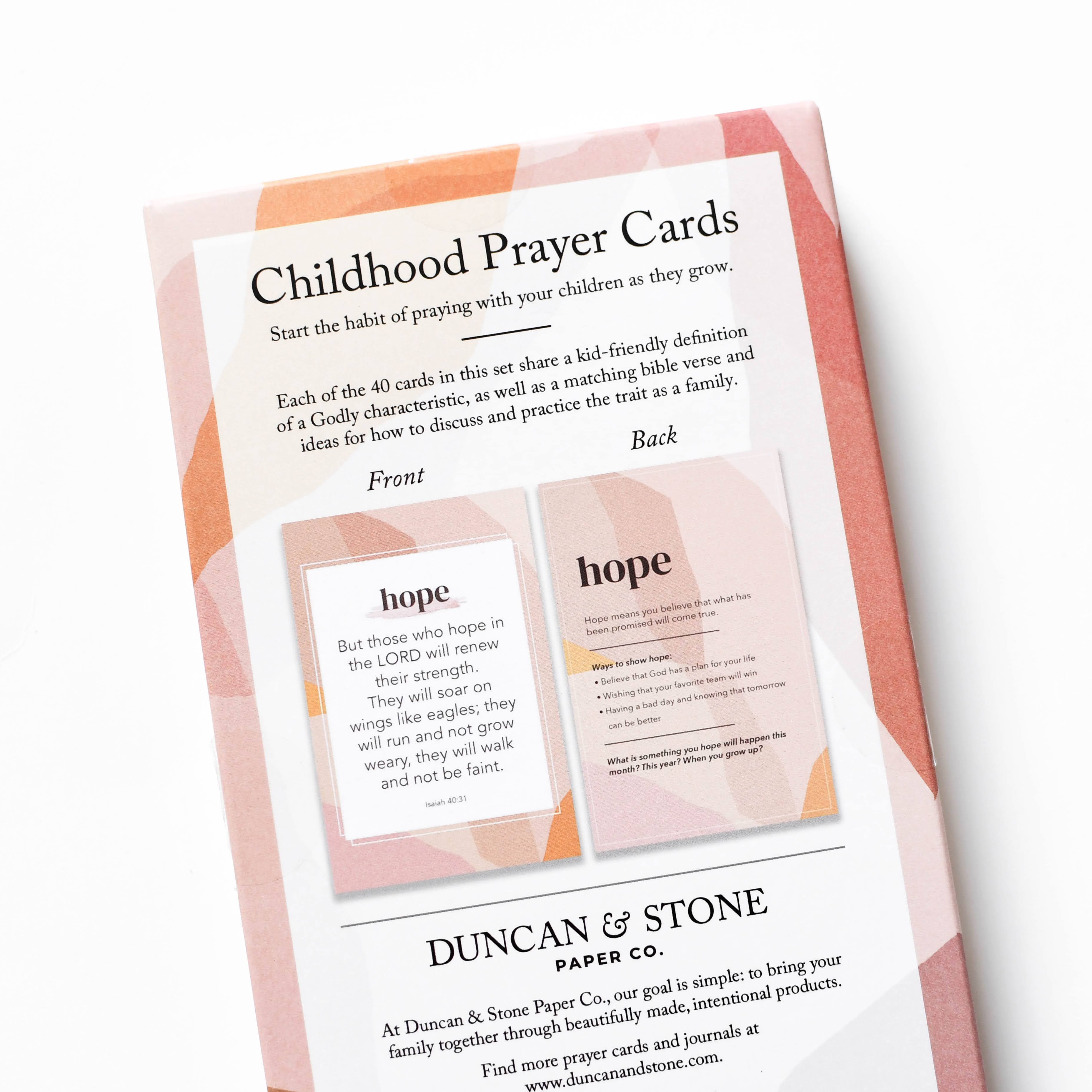 Duncan & Stone Paper Co. – wholesale Religious card – Childhood Prayer Cards | Bible Verse Cards | Gift for Moms7
