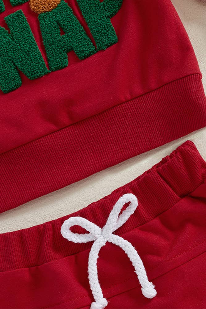 UNISHE – Großhandel Top- & Hosen-Set – Kinder – Zweiteiliges Weihnachtsset für Kinder BDR0522