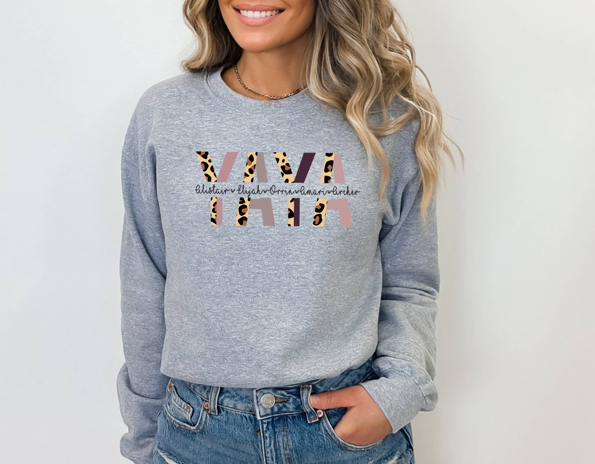 Custom T Story - Vente Sweat-shirt à imprimés – femme - Sweat-shirt Yaya, sweat-shirt personnalisé pour grand-mère, pour mère1