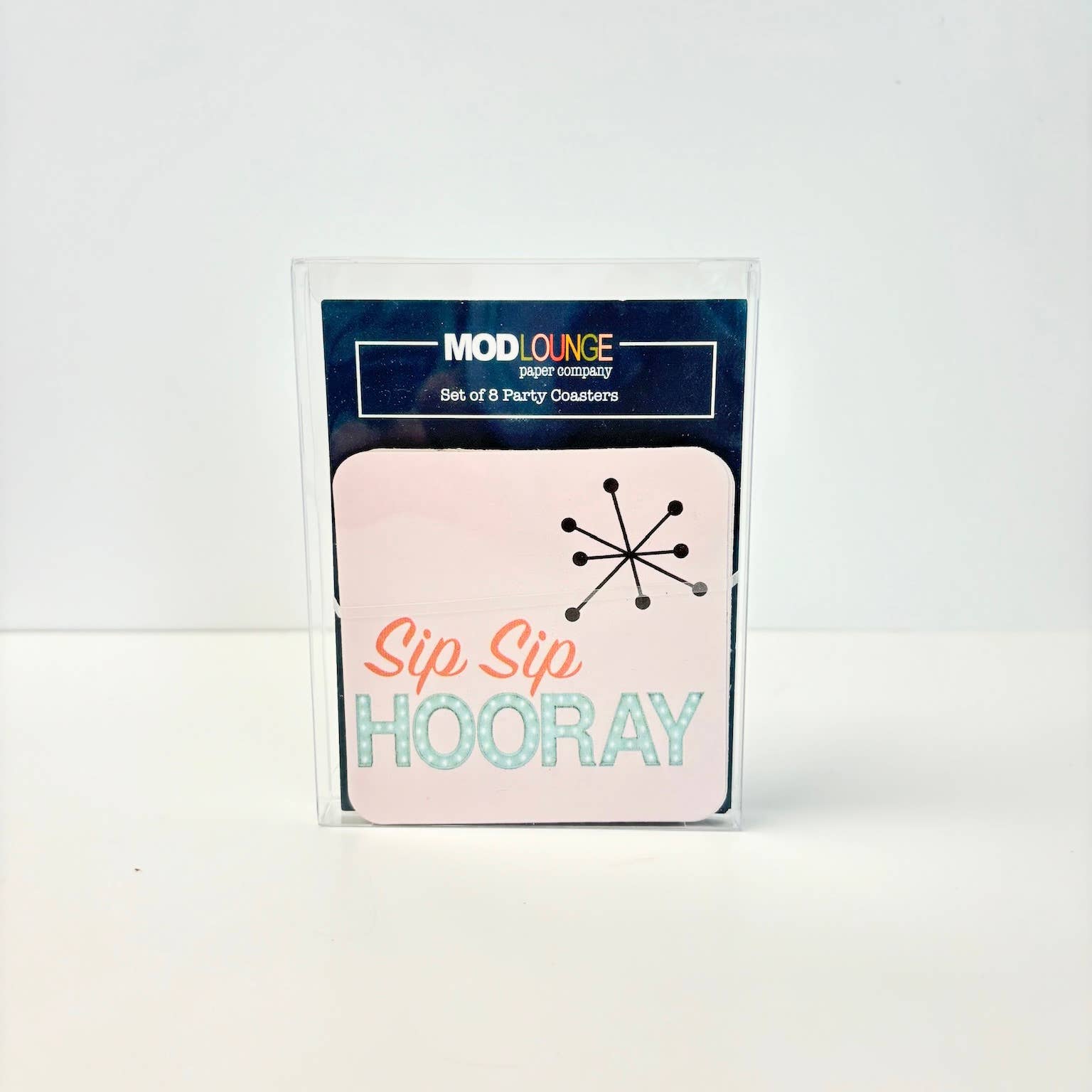Mod Lounge Paper Company - Wholesale Coasters - Sip Sip Hooray Funny Party Coasters Set of 81