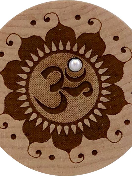Lotus Om Wood Dreambox for wholesale by Woodcutts Inc.