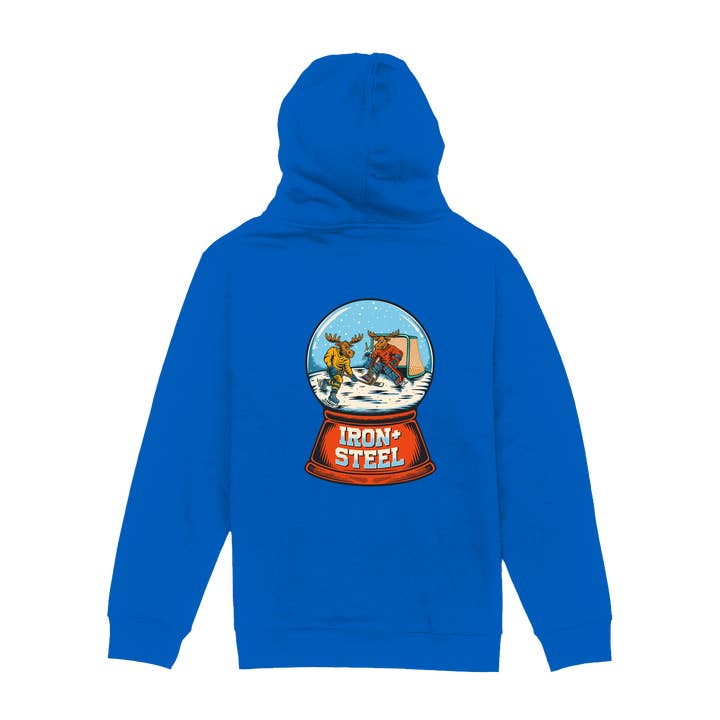 Snow Globe Adult Hoodie for wholesale by Iron+Steel Hockey