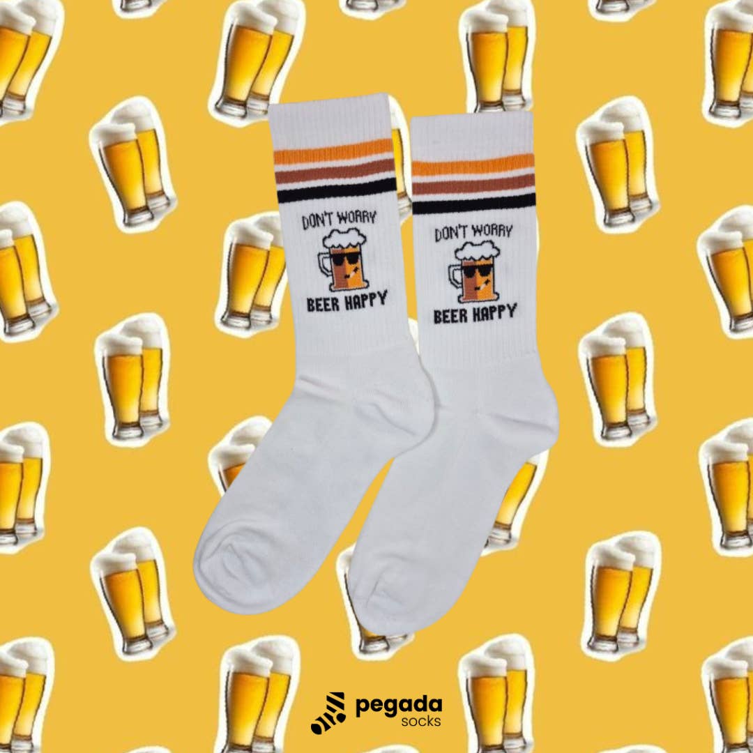 PEGADA SOCKS - Wholesale Socks - Unisex - SOCKS BEER HAPPY