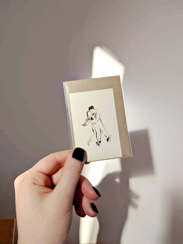Mini card "The Dance" for wholesale by Tifalia