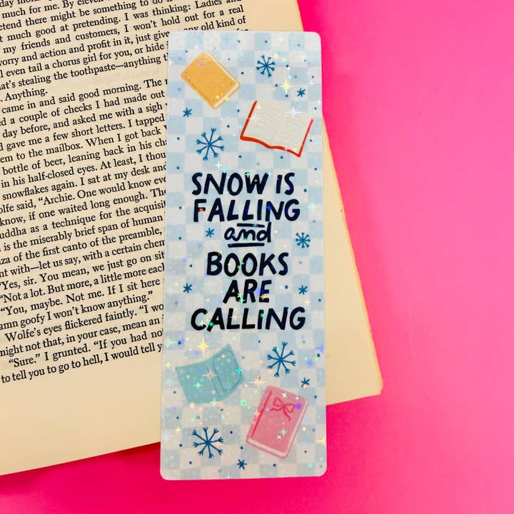 Bookmark Snow Is Falling And Books Are Calling for wholesale by Sonny Rising