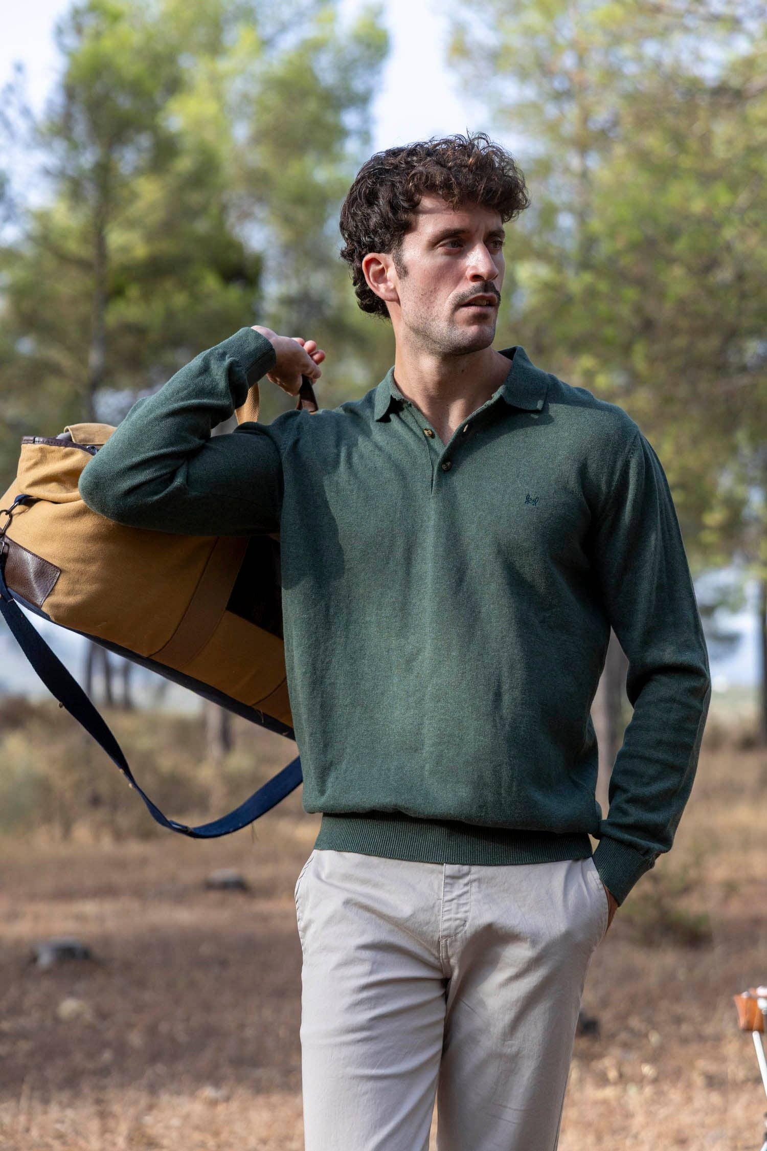 Custi Mikelo: Made in Spain - Wholesale Polo - Men's - Grass Green Polo Jersey3