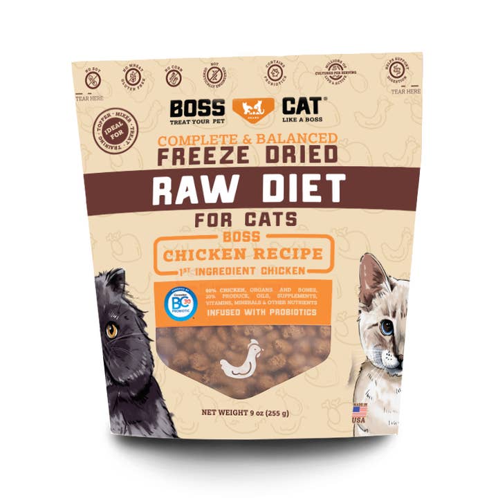 BOSS DOG BRAND, INC. - Wholesale Pet Food - Cat - Boss Cat® Freeze Dried Diet for Cats
