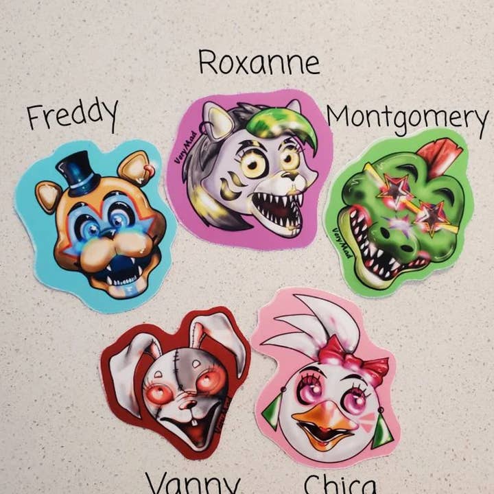 Very Mad Art – Großhandel Aufkleber – Five Night's At Freddy's (FNAF) Sicherheitsverletzung Aufkleber2
