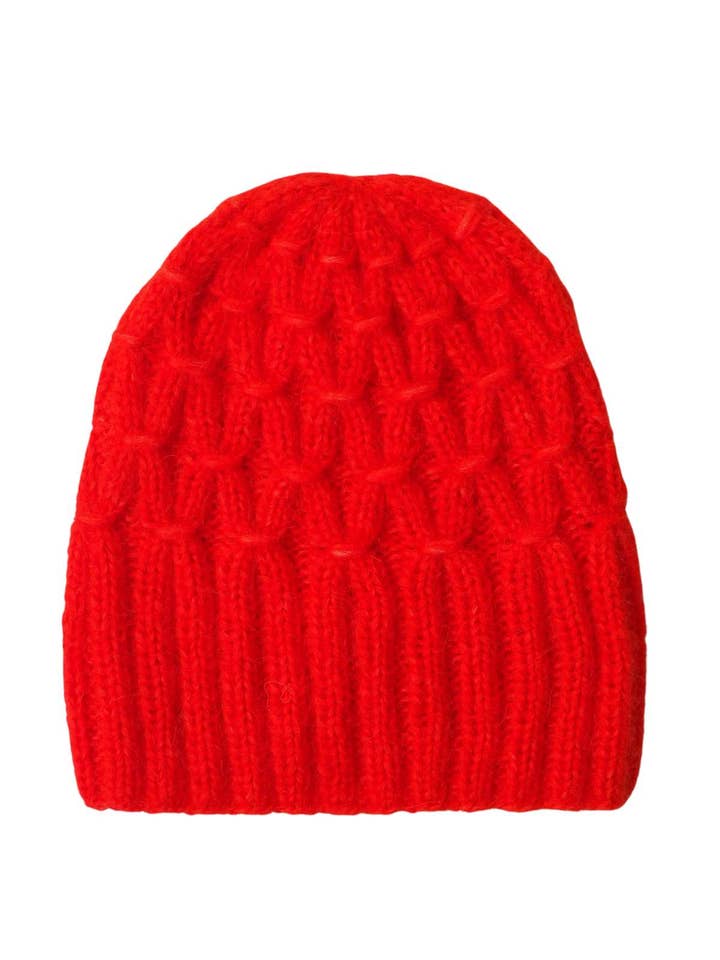 Red spike hat for wholesale by Lalura