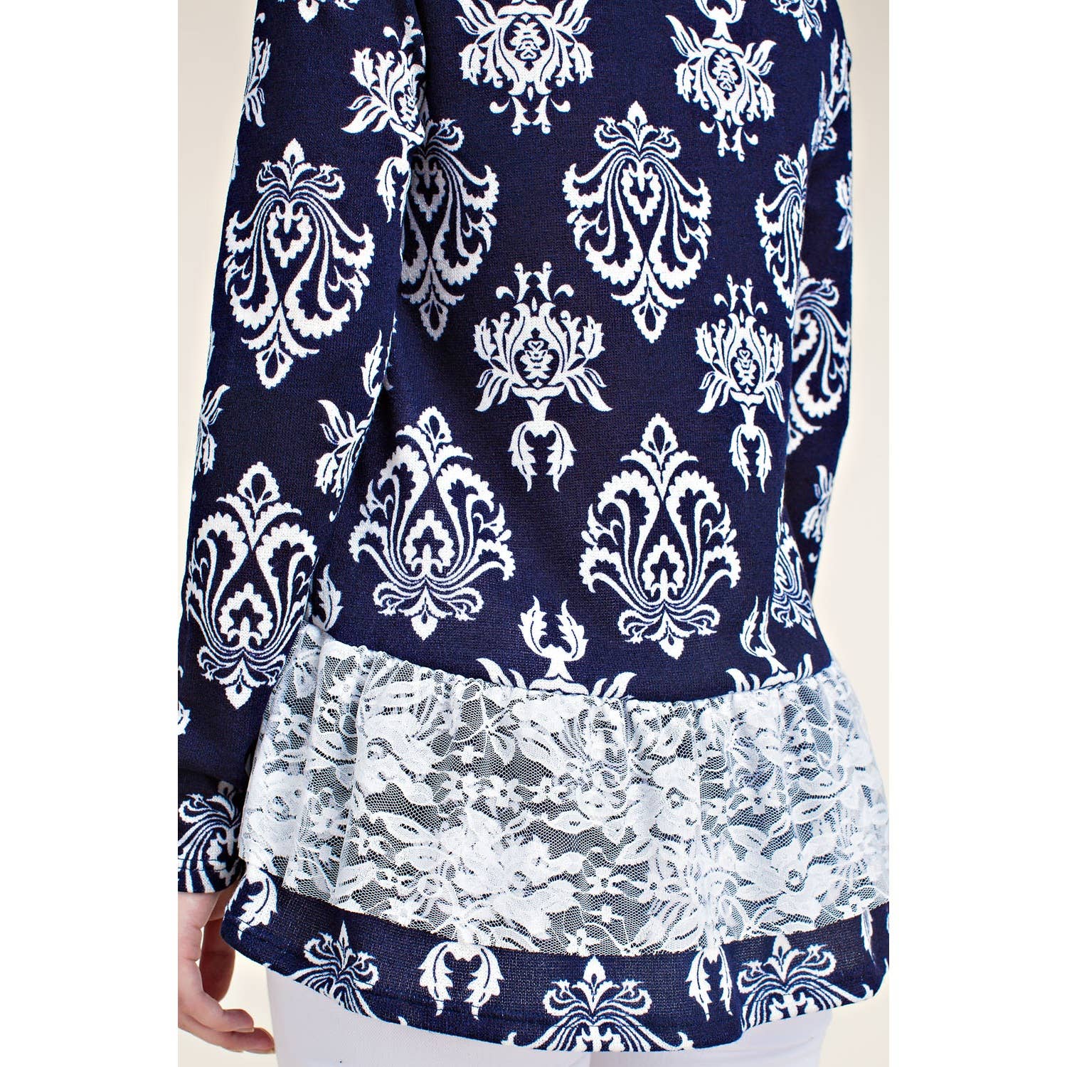 VOCAL - Wholesale Blouse - Dames - Klassieke gotische gesublimeerde print lange mouw top12