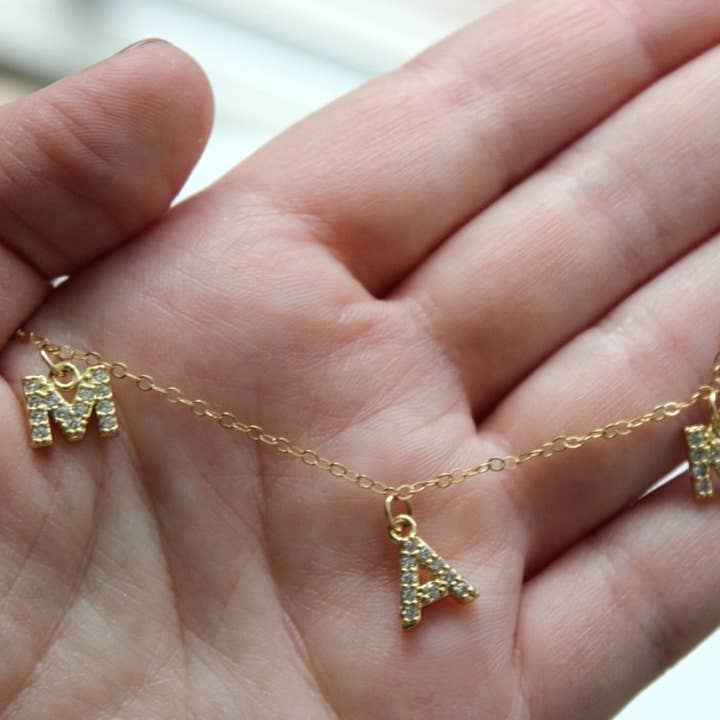 Laalee Jewelry - Wholesale Pendant/Charm Necklace - Gold MAMA necklace, Mothers Day Jewelry, Mothers Day Gift5