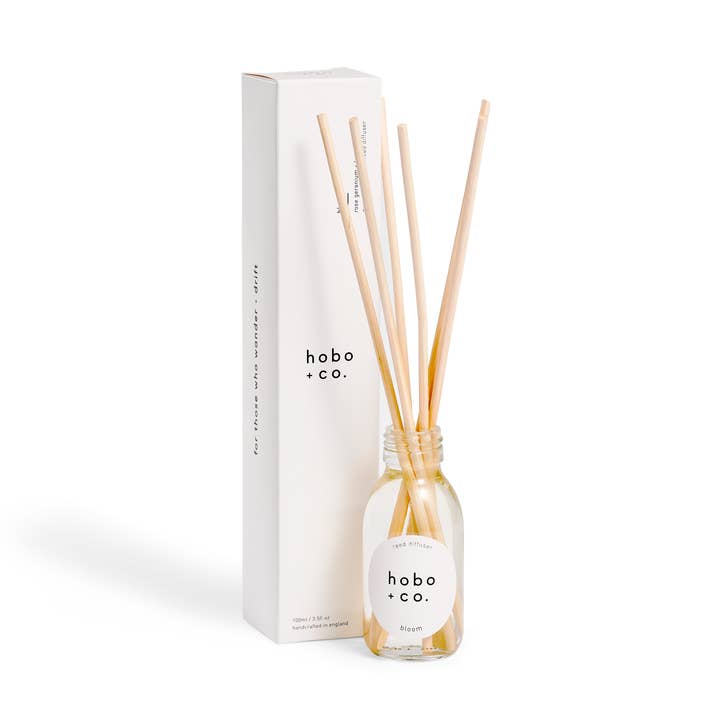 Bloom Aromatherapy Essential Oil Reed Diffuser for wholesale by hobo + co. candles