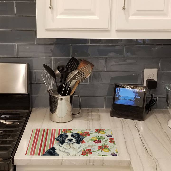 Landseer Newfoundland Vegetables Cutting Board WDK8327 for wholesale by Caroline's Treasures