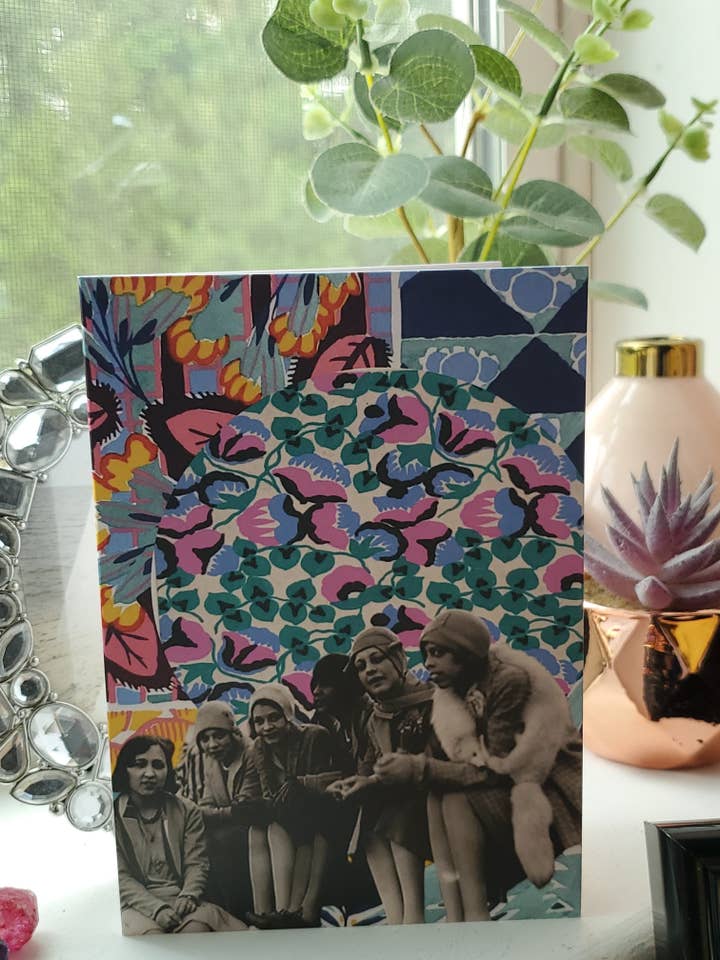 Biglietto d'Auguri di Belle Arti Collage Patrimonio delle Ragazze per la vendita all'ingrosso da parte di Blacartistry