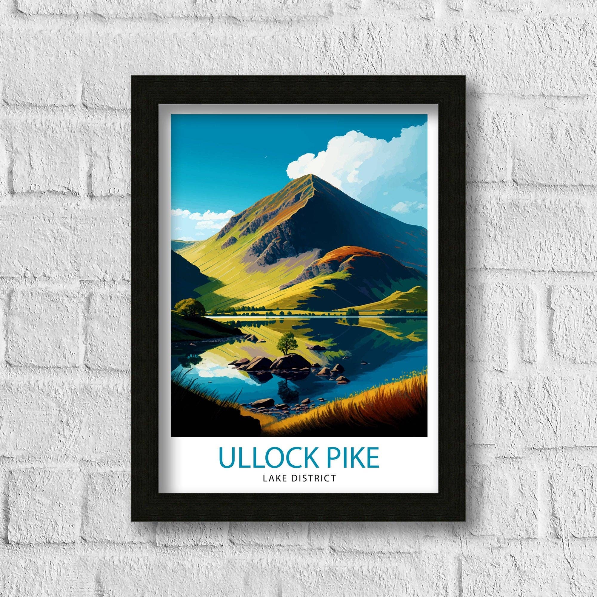 InkNPrintz – wholesale Art print – Ullock Pike Travel Poster1
