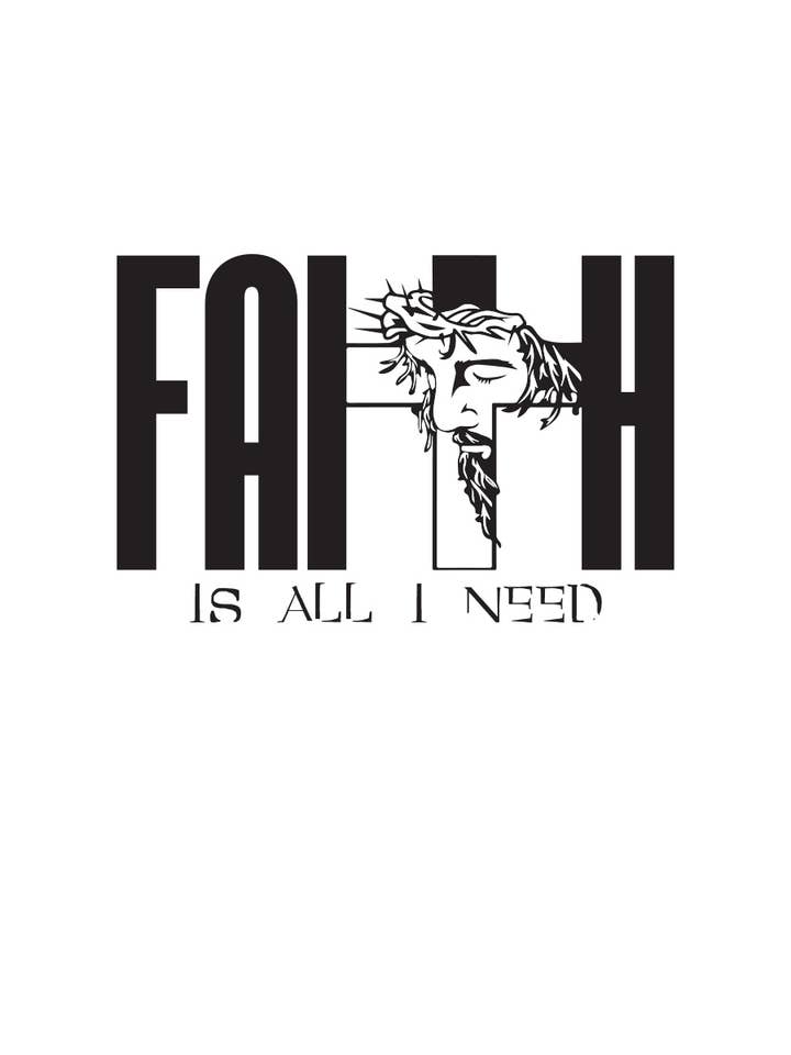 Polar bee - Wholesale Screen Printed T-Shirt - Unisex - PB-2566. FAITH IS ALL I NEED2