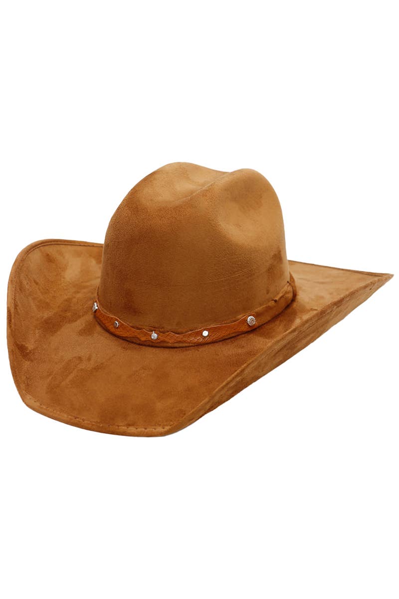 Cap Zone – Engroshandel Cowboyhat - Dame – Falsk nubuck ruskind cutter cowboyhat21