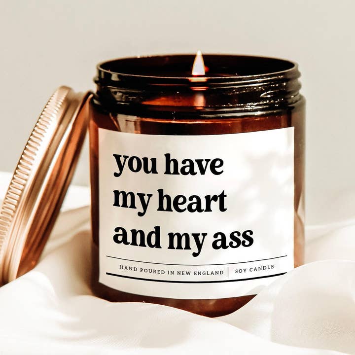 Vela de Amor Divertida, Presente Romântico, Cera de Soja, Citação de Coração por atacado de Scently Moments