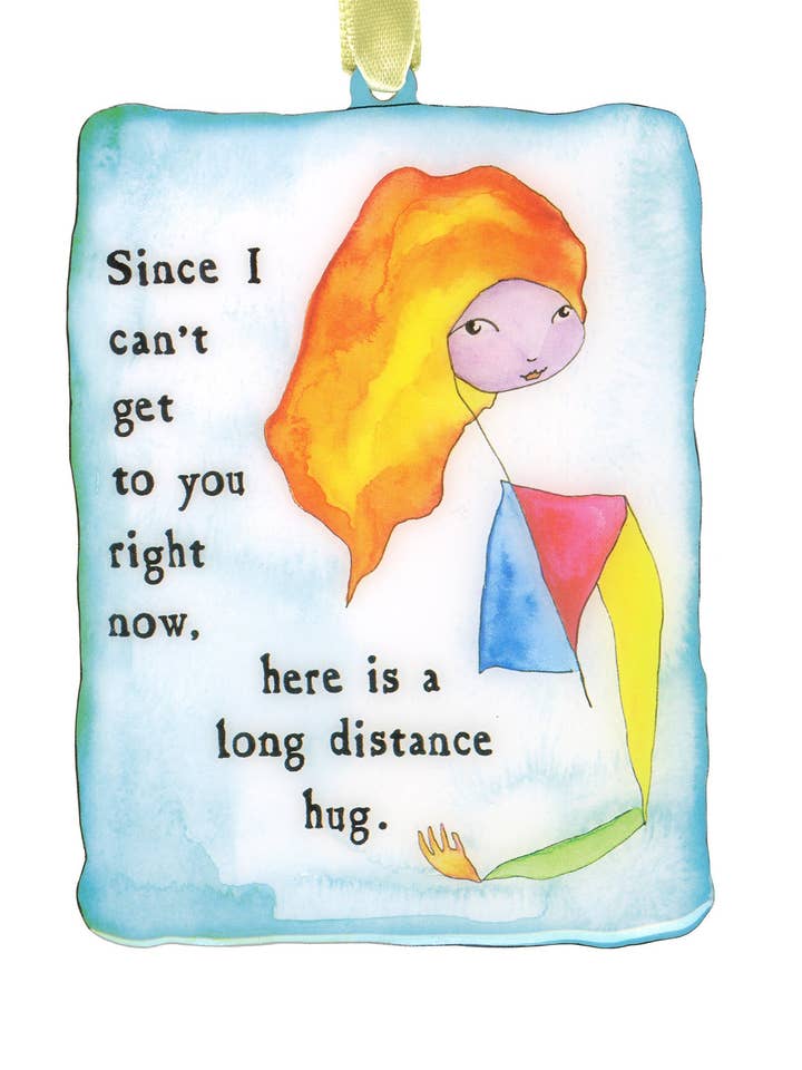 Long Distance Hug Ornament for wholesale by StoryPeople