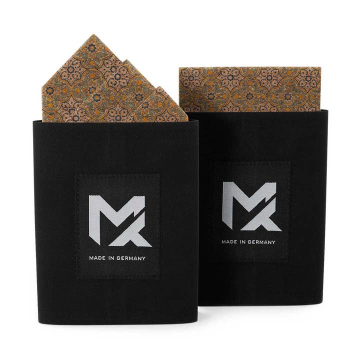 MAY-TIE Cork Pocket Square | Green Lemon | 2-in-1 Pre-Fold for wholesale by MAY-TIE
