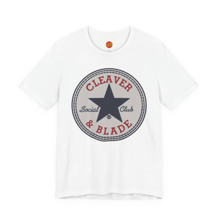 Cleaver & Blade Social Club Tee — Vintage Star Logo T-Shirt for wholesale by Cleaver And Blade