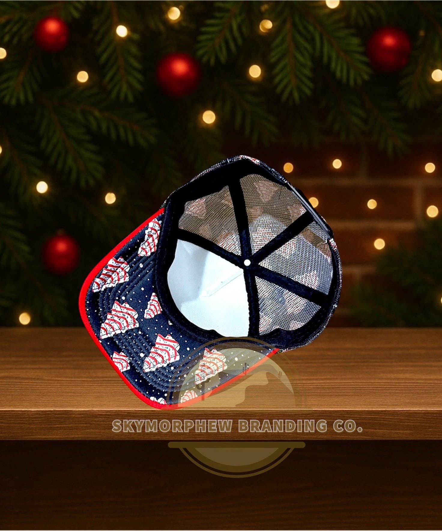 Skymorphew Branding Co - Wholesale Trucker Hat - Unisex - Christmas Cake Trucker Hat1