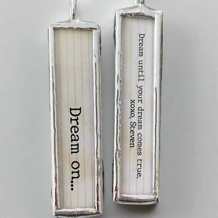 Dream On Soldered XO Art Charm for wholesale by Jennifer Dahl Designs LLC