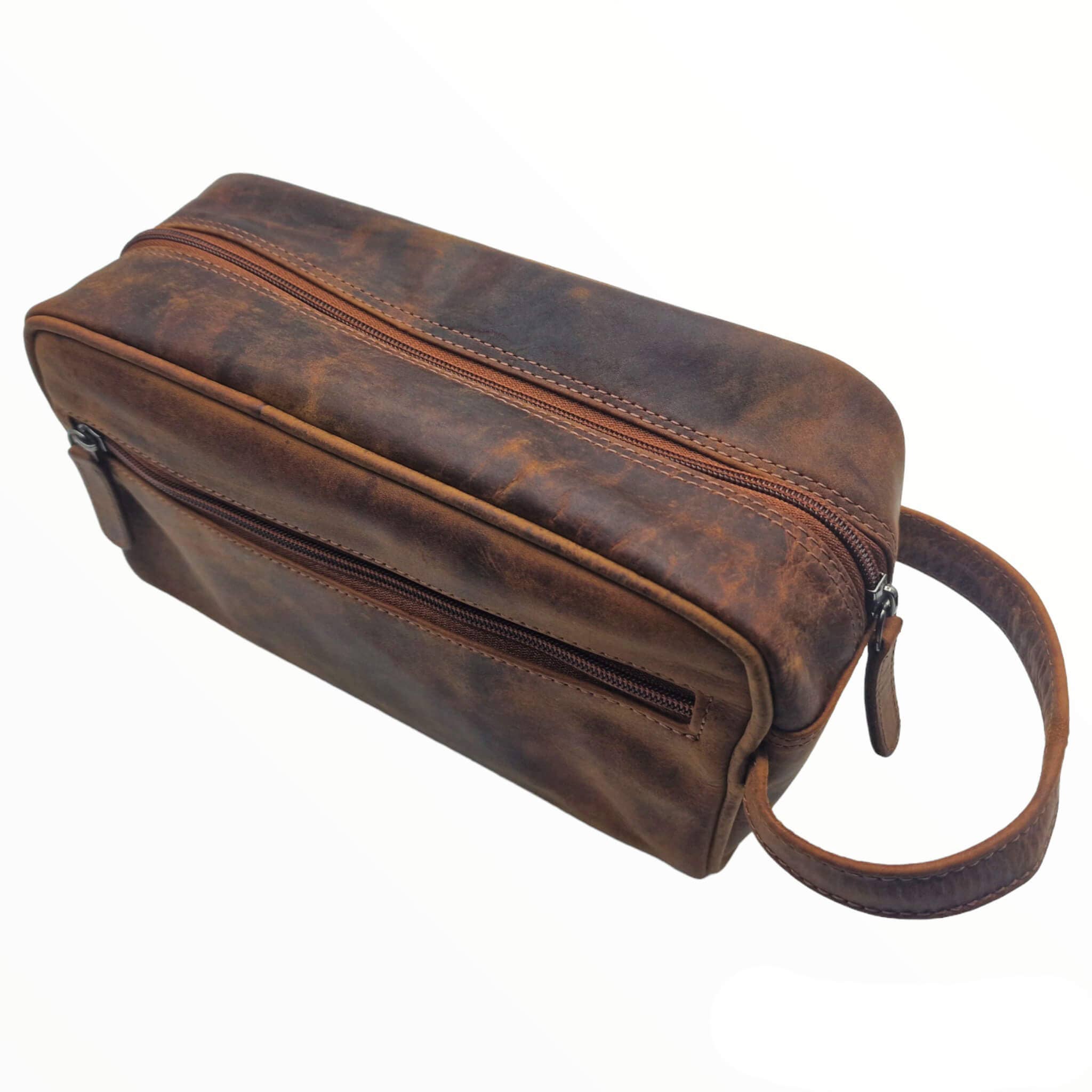 Greenwood - Wholesale Toiletry Bag - Unisex - Amari leather toiletry bag, men's toiletry bag, women with compartments12