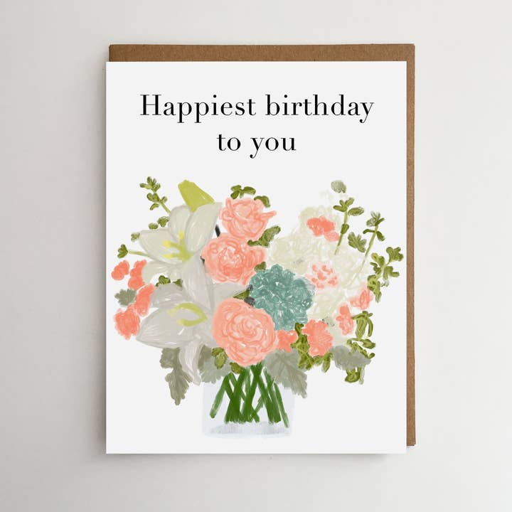 Blumenstrauß-Karte | Geburtstagskarte für den Großhandel von Smar Art