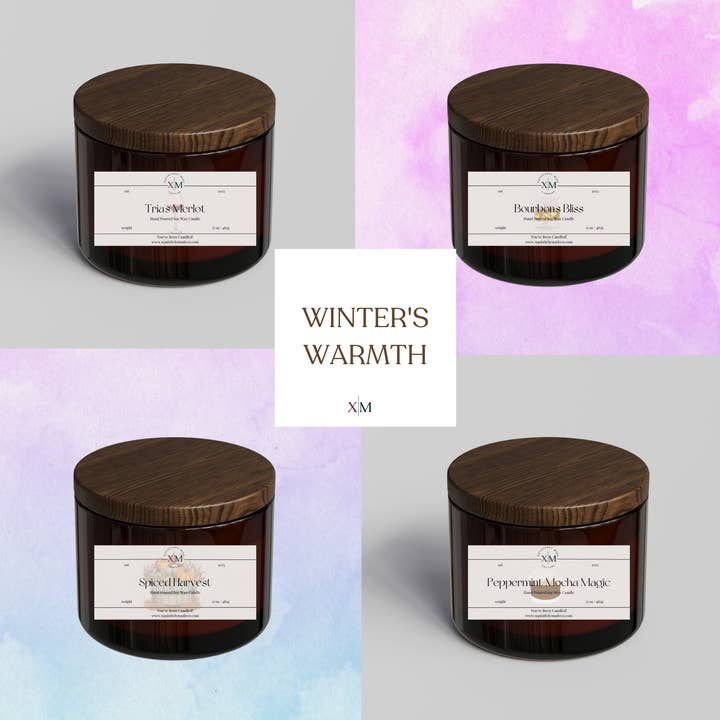 Winter's Warmth Candle Collection for wholesale by Xquisitely Made Company