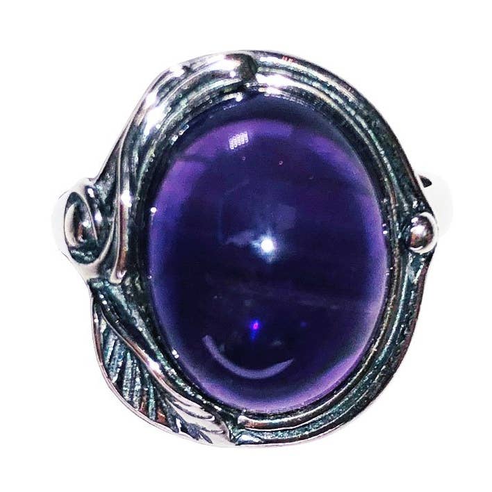 Anello ametista «Justine» - Argento sterling per la vendita all'ingrosso da parte di France Mineraux