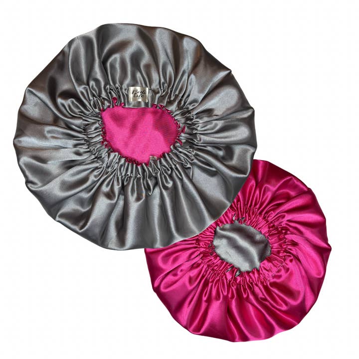 Sølv & Hot Pink Vendbar Hætte for engroshandel hos Buli Life