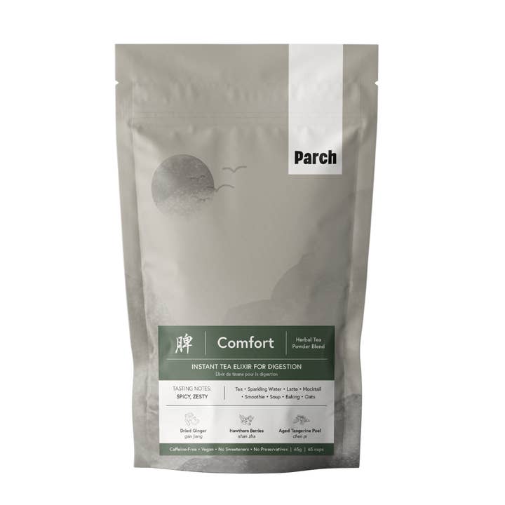 Comfort - Elixir de thé instantané pour la digestion pour la vente par Parch Inc.