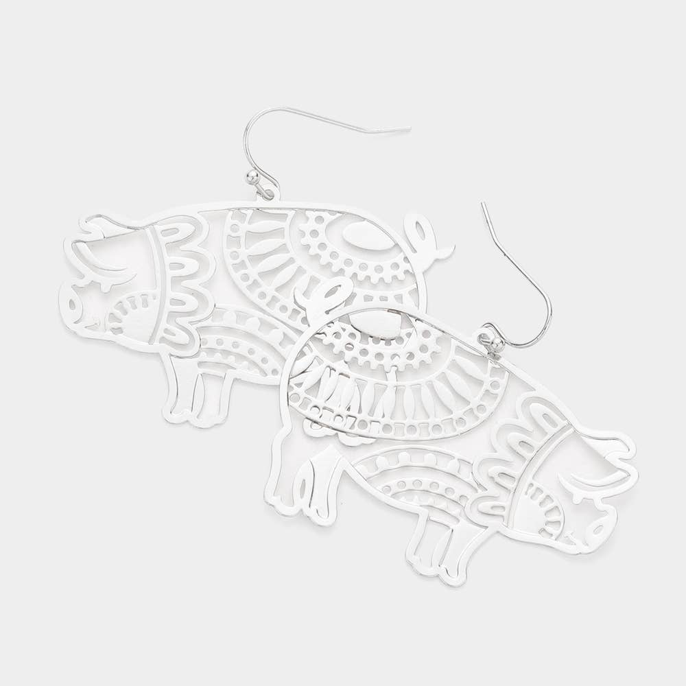 Sensibling Corp. – Engroshandel Hængeøreringe og creoløreringe – Udskårne messingmetalgriseøreringe1