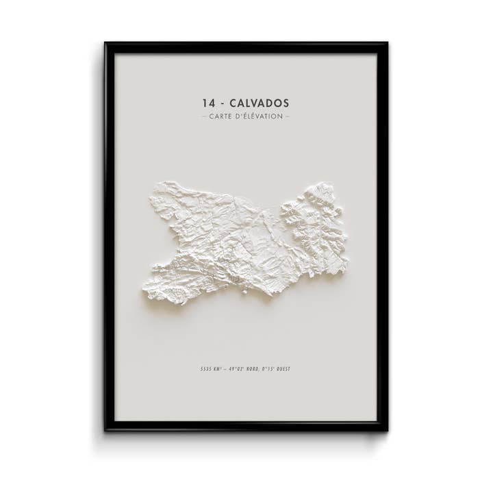 Höjdkarta Calvados för wholesale av Finke