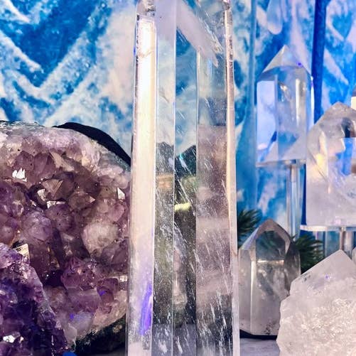 Desarwen - Wholesale Spiritual Stone/Crystal - Altar point obelisk glass crystal sacred geometry 3