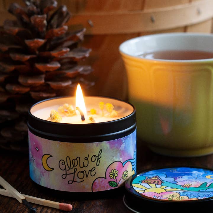 Rachel Beyer - Vente Bougies de voyage - Bougie d'aromathérapie magique Glow of Love - Floral & Spice9