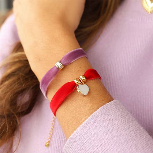 Sansira Jewelry - Wholesale Woven/Braided Bracelet - Bracelet Ribbon Solid Glitter5