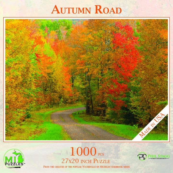 Autumn Road - Puzzle de 1000 pièces pour la vente par Phil Stagg Photography