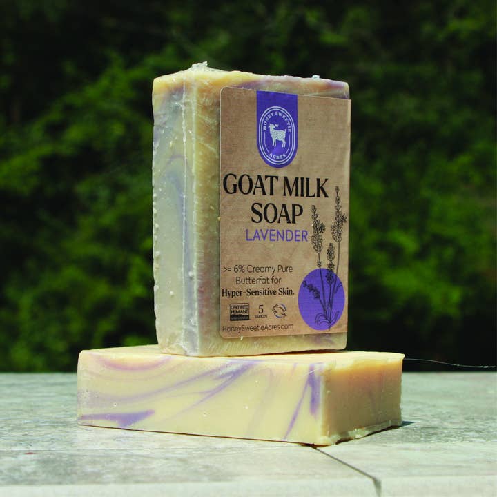 Soap: Lavender Goat Milk Soap for wholesale by Honey Sweetie Acres