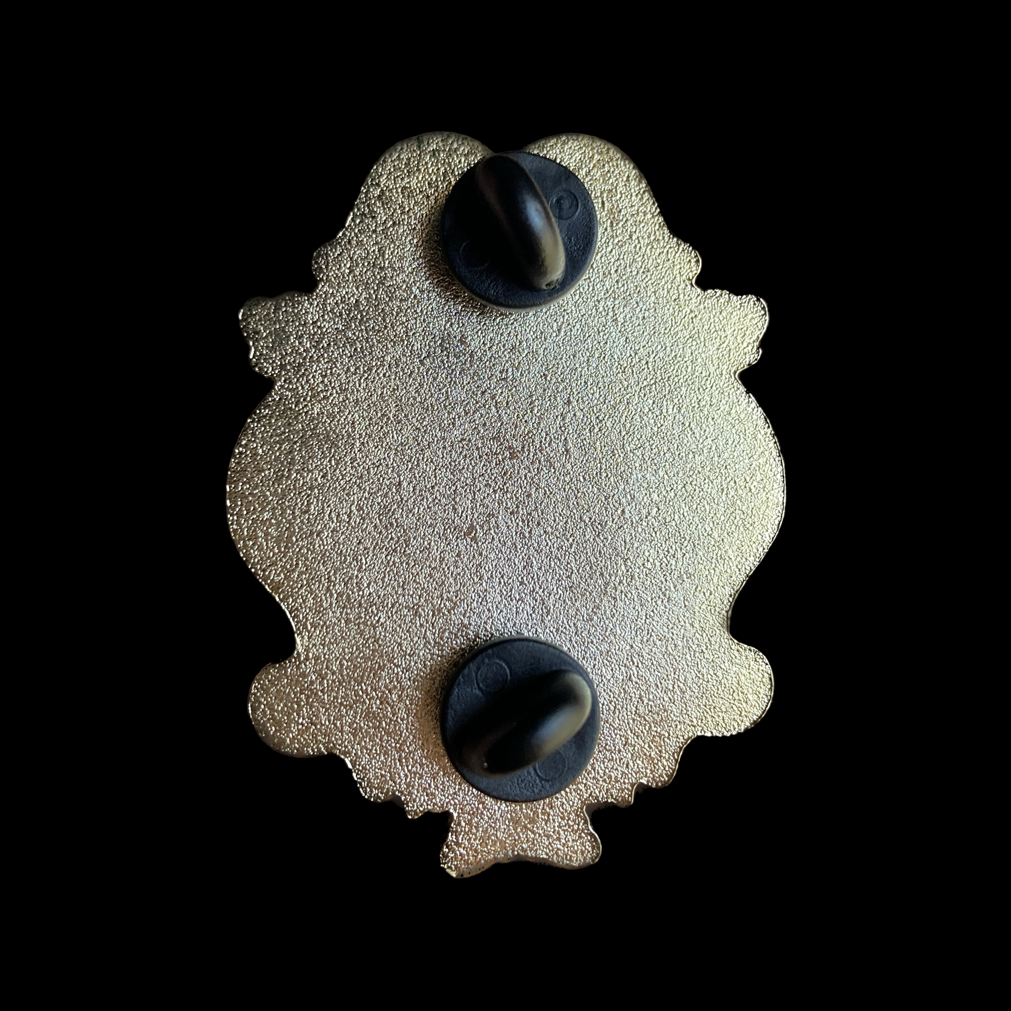 Soni Graves Artistry - Wholesale Lapel Pin/Button - Ghost Frame Pin: Golden Hard Enamel, Goth Spooky Filigree5