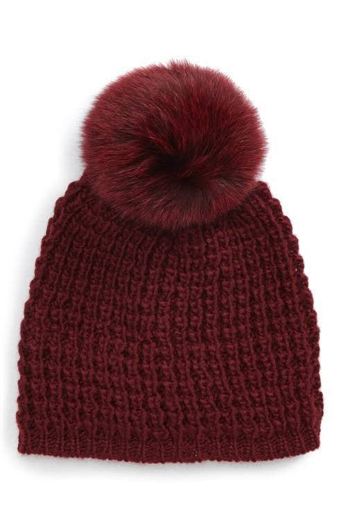 Kyi Kyi - Vente Bonnet – femme - Fourrure de renard classique - Couleurs de base8