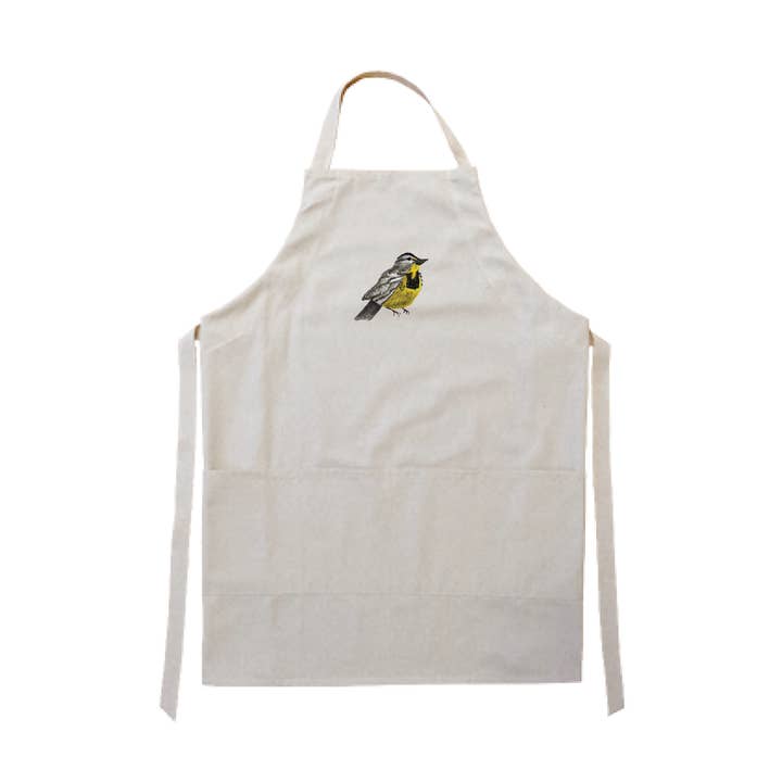 western meadowlark apron for wholesale by Tina Labadini Designs