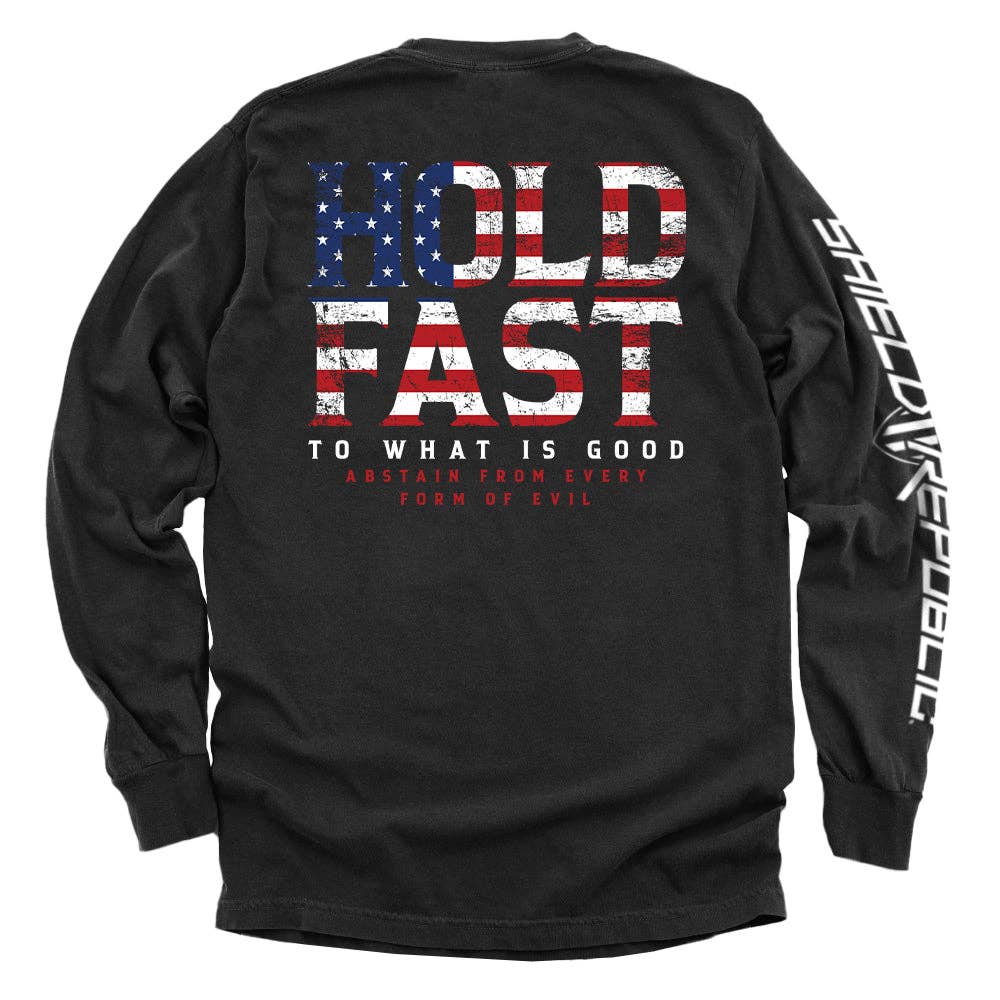 Shield Republic - Vente T-shirt sérigraphié – homme - Accrochez-vous à ce qui est bon3